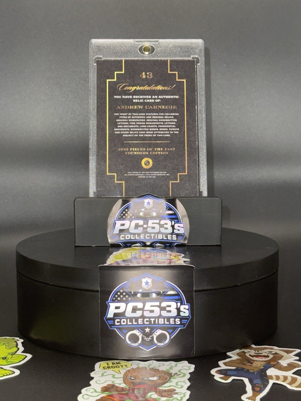 2023 Pieces of the Past Founders Edition Relic Andrew Carnegie #43