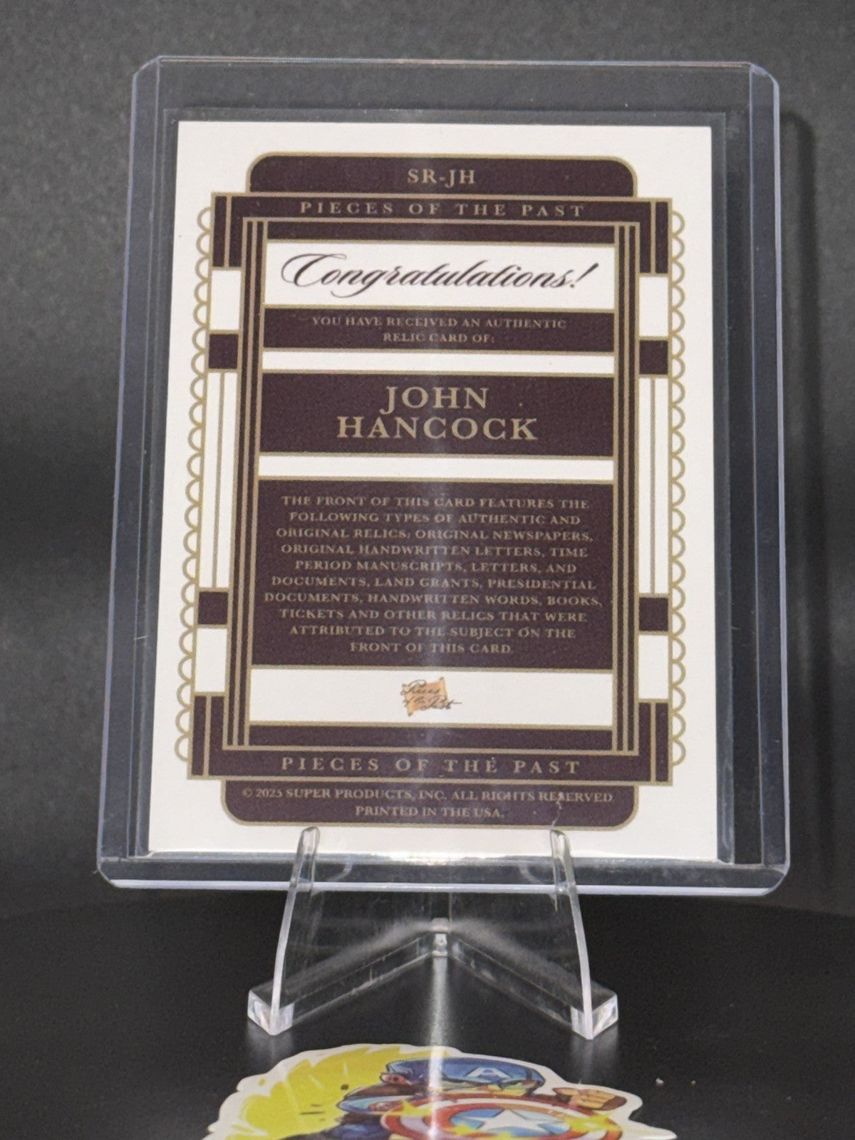 2023 Pieces of the Past Founders Edition Relic Andrew Carnegie #43