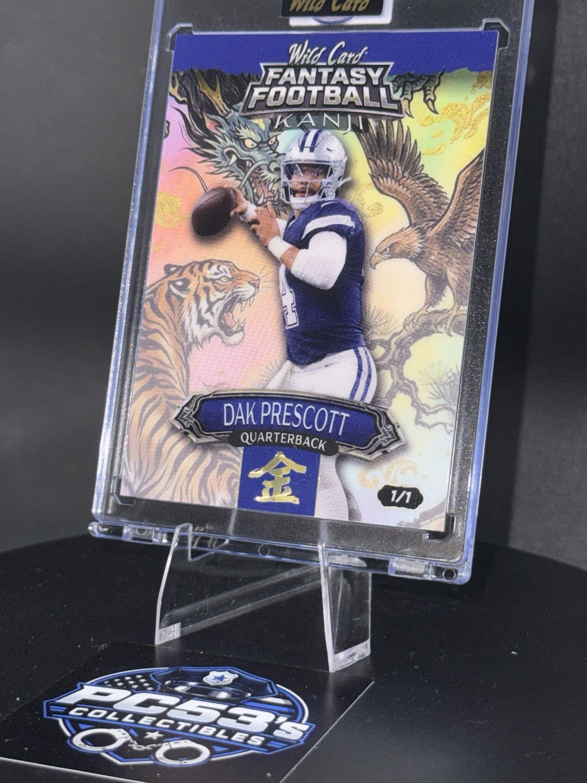 *Rare*WildCard 2026 FantasyFootball Kanji Gold Kin Rainbow True 1/1 Dak Prescott