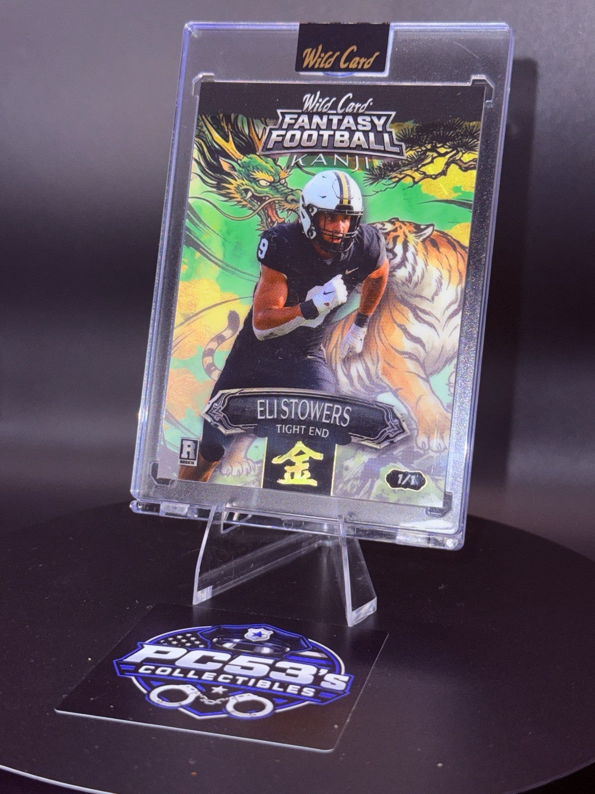 *Rare* Wild Card 2026 Fantasy Football Kanji GOLD KIN Green True 1/1 Eli Stowers