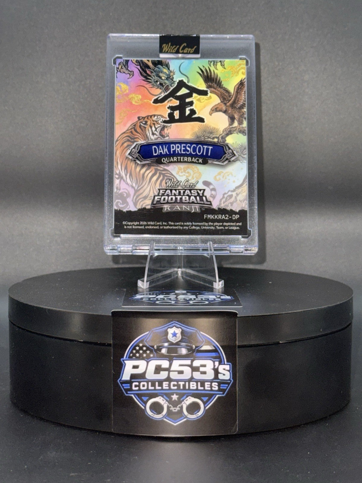 *Rare*WildCard 2026 FantasyFootball Kanji Gold Kin Rainbow True 1/1 Dak Prescott