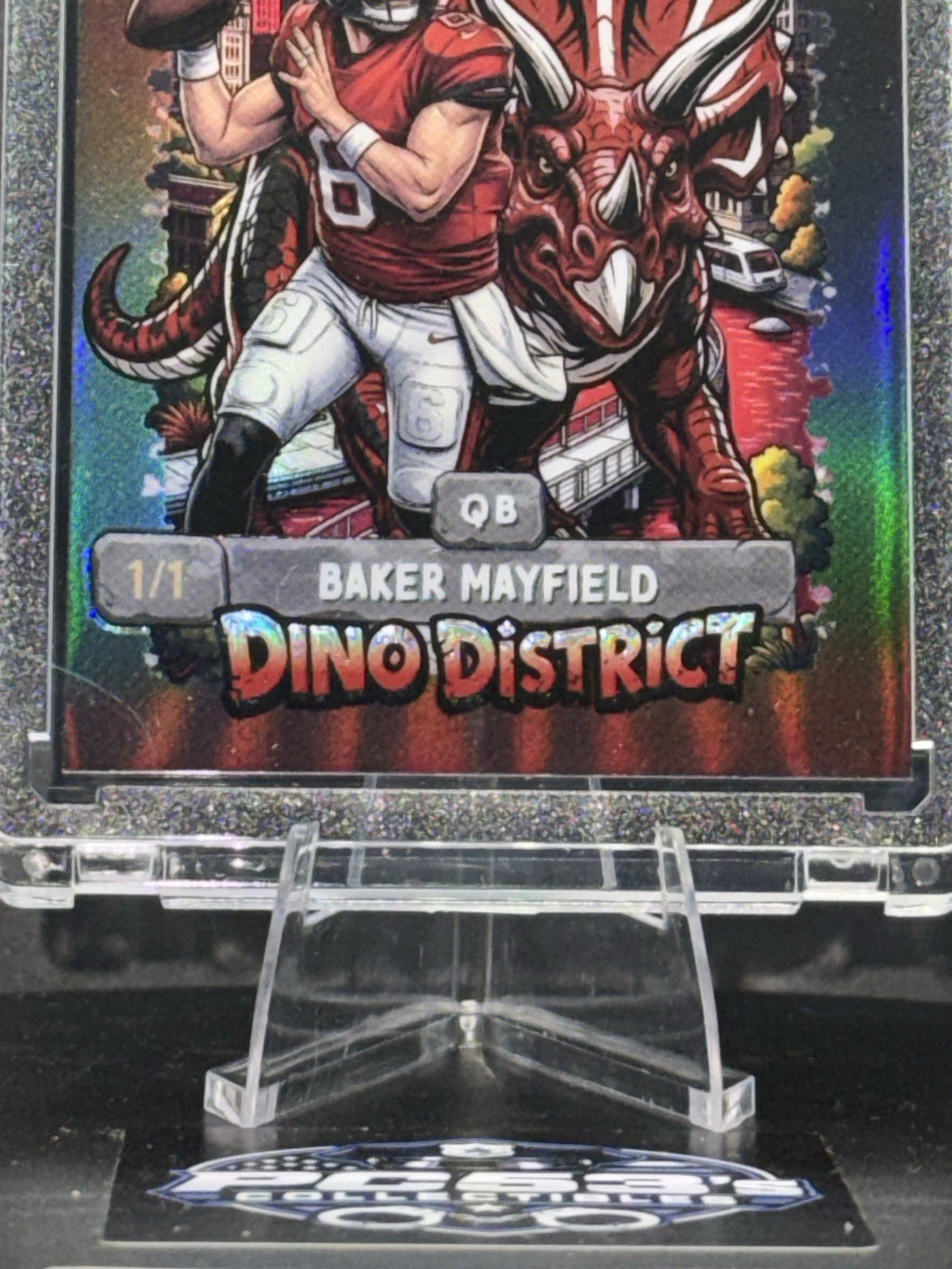WildCard 2026 Dino-District/Dino-Might Color Match/True 1 of 1 Baker Mayfield