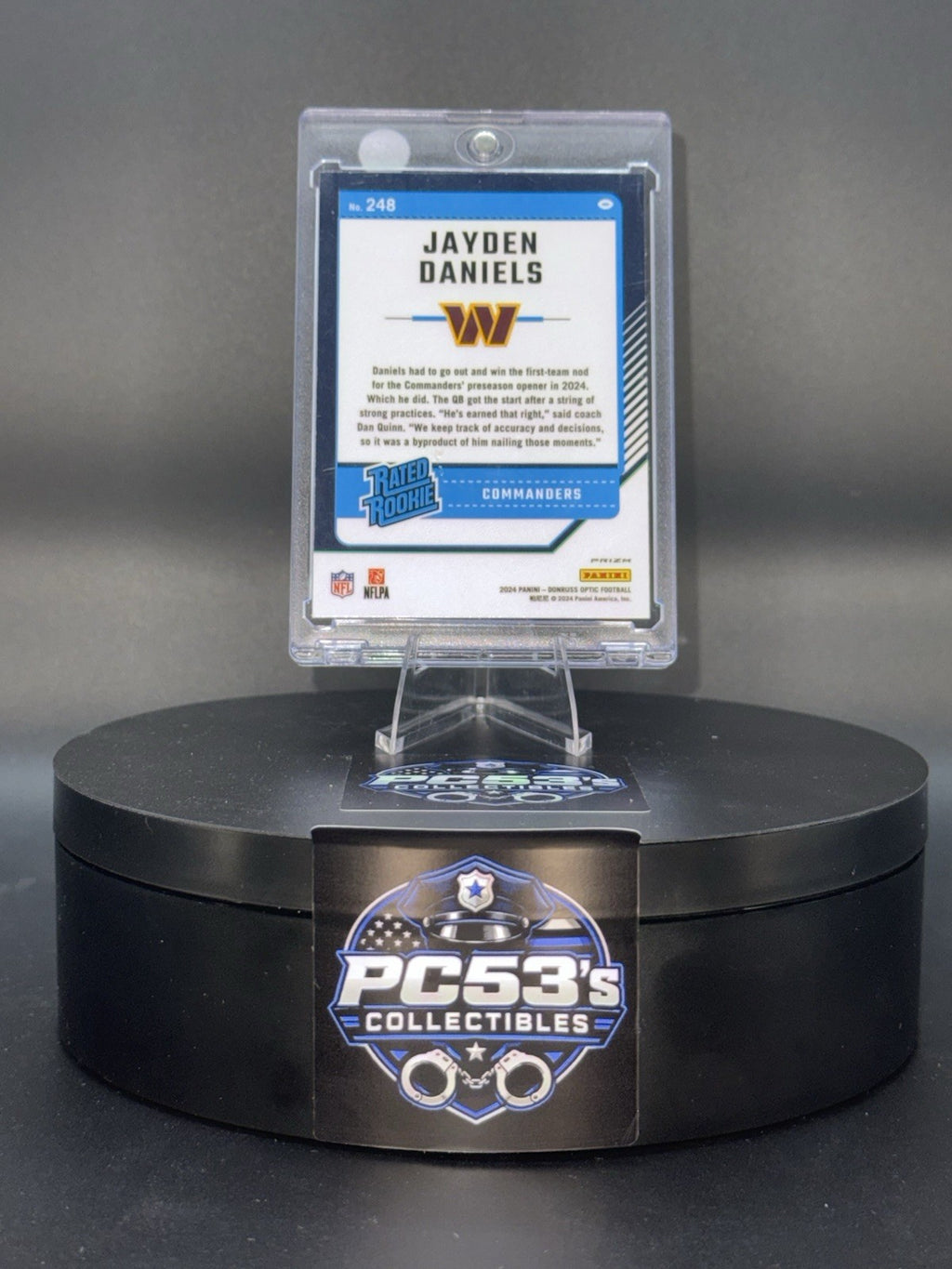 Panini 2024 Donruss Optic Rated Rookie Holo Prizm Jayden Daniels